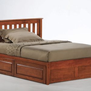 Cherry Finish with "K" Series Footboard and Under Bed Drawers