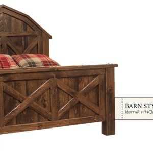 Hand Hewn Barn Style Bed - by Miller's Rustic Furniture