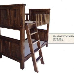 Hand Hewn Standard Bunk - by Miller's Rustic Furniture