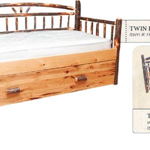 Hickory Day Bed - by Miller's Rustic Furniture