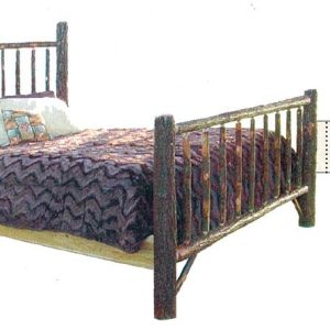 Hickory Mission Bed - by Miller's Rustic Furniture