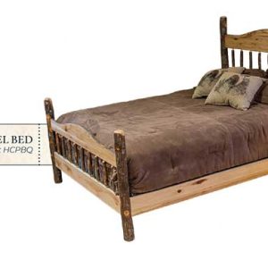 Hickory Contour Panel Bed - by Miller's Rustic Furniture