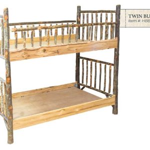 Hickory Bunk Bed - by Miller's Rustic Furniture