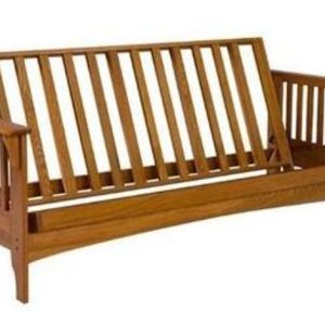 Loveseat Boston Futon Frame - Cherry Oak Finish - by Gold Bond