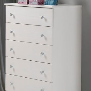 White 5 Drawer Chest - by Innovations
