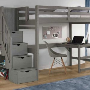 Gray Staircase Loft - by Innovations