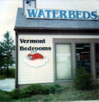Original Vermont Bedrooms storefront in 1984